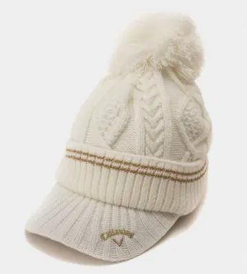 Callaway 골프용 니트 모자 화이트