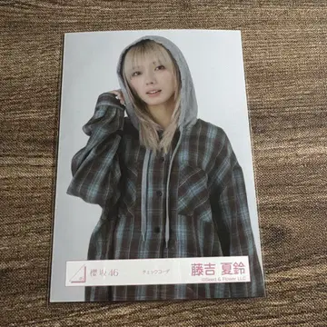 사쿠라자카46 후지요시 카린 체크 코디 브로마이드 중