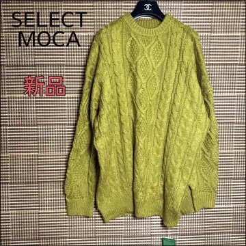 새상품 [ select MOCA 셀렉 모카 ] 케이블 오버 사이즈 니트