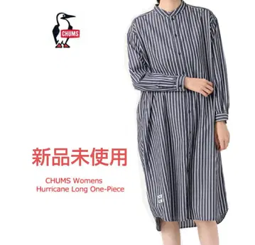 CHUMS 허리케인 롱 원피스 스트라이프