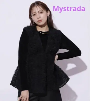 (미사용 새상품) Mystrada 데코라튤 블라우스