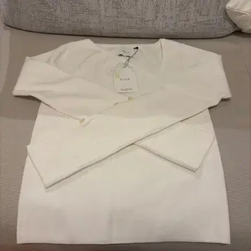 ELLE 아지메컷 니트 화이트