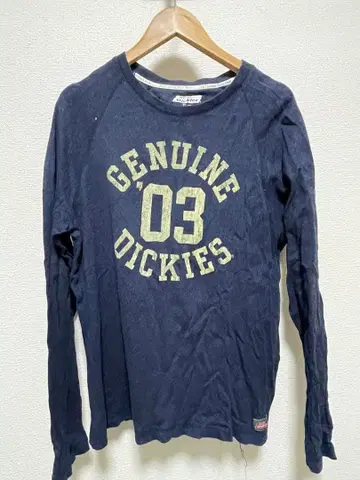 Dickies 네이비 XL 긴팔 티셔츠