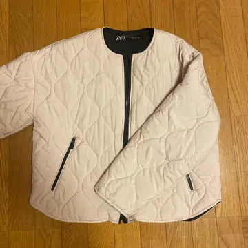 ZARA 베이지 퀼팅 자켓