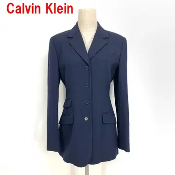 A6940 캘빈클라인 테일러드 자켓 울 안감 있음 네이비 4