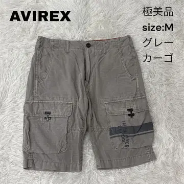 AVIREX 아비렉스 하프 팬츠 M 그레이 카고 팬츠