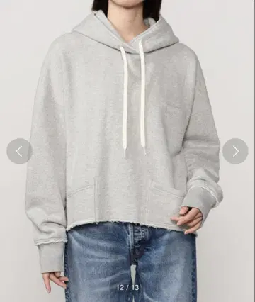 Bshop BRILL 코튼 쭈리 와이드 후드티