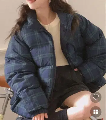 [ NUGU ] 체크 다운 자켓