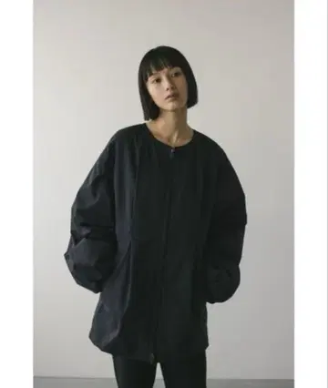 스타일 믹서기 퍼 플레어 자켓 블랙 S 사이즈