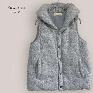 Fuwarica 새상품급 다운 베스트 그레이 충전솜 경량 방한 심플