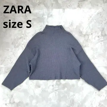 ZARA 보틀넥 니트 스웨터 다크 그레이 S 사이즈
