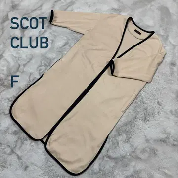 SCOTCLUB 스콧 클럽 파이핑 롱 가디건