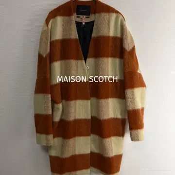 MAISON SCOTCH 메조 스코치 울 퍼 롱 코트