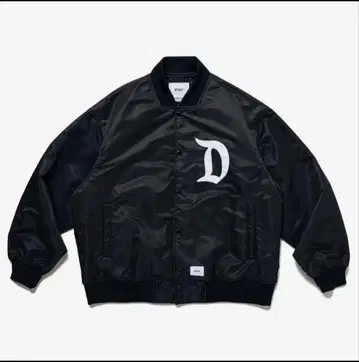 블랙 바시티 자켓 D 로고 DT SAD
