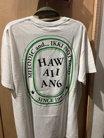 HAWAIIAN6 T셔츠 화이트 벨트 포함 L 사이즈