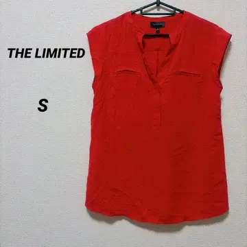 THE LIMITED [ S ] 빨간색 슬리브리스 셔츠