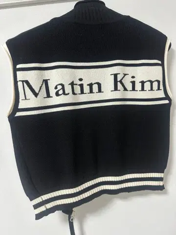 Matin Kim 블랙 니트 베스트 S 사이즈