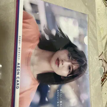 AEON CARD 와타나베 리사 클리어 파일 A4 사이즈