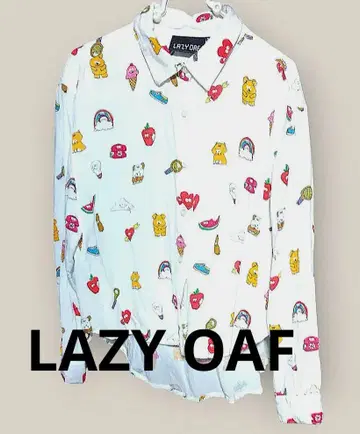 LAZY OAF 컬러풀 프린트 긴팔 셔츠