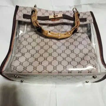 GRL 클리어백 대나무 핸들