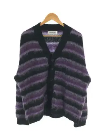 MOHAIR BORDER KNIT CARDIGAN