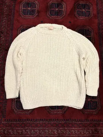 [새상품급] 핸드 니트 스웨터 아이보리 벼룩시장