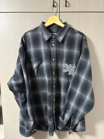 XLARGE XL 체크 플란넬 셔츠