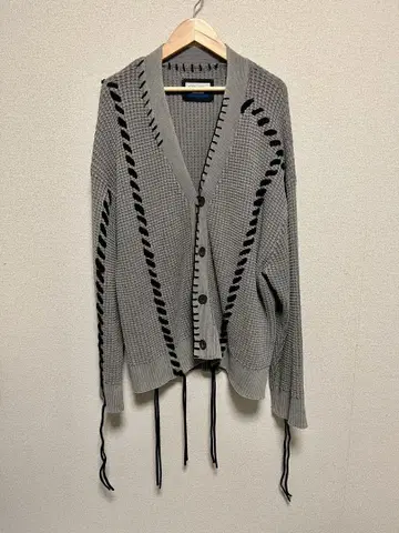 MAISON SPECIAL 그레이 가디건 00 사이즈 귀 와플