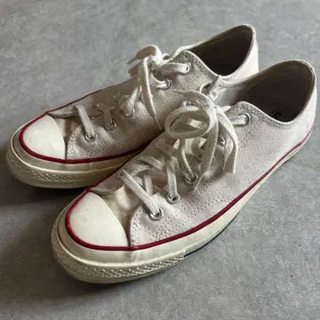 CONVERSE 화이트 로우컷 스니커즈
