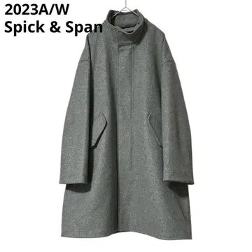새상품급 23AW 스픽앤스팬 멜톤 M-65 필드 코트 그레이 38