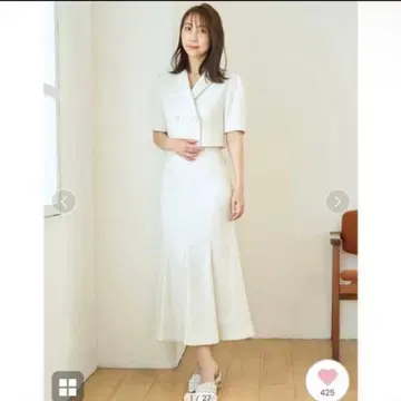 새상품 택 포함 CELFORD 린넨 라이크 머메이드 스커트