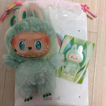 정품 labubu bigintoenergy 라브부 그린 녹색 미도리