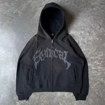 Geek RADICAL GOTHIC ZIP HOODIE Black / M