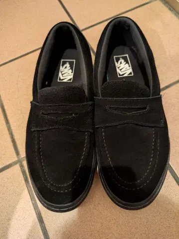 VANS 로퍼 반스 로퍼 스웨이드 블랙 27.5cm
