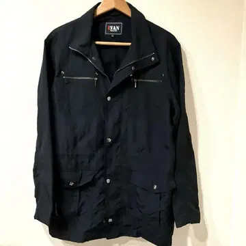 VAN 블랙 나일론 자켓 LL