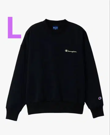 Champion 크루넥 맨투맨 셔츠 트레이닝복 우먼 블랙