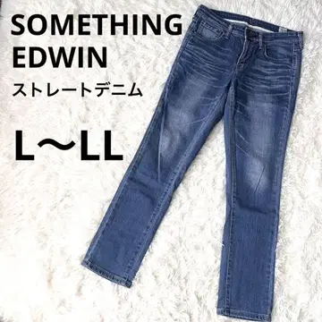 새상품급 SOMETHING EDWIN 여성용 데님 청바지 L~LL 일본제