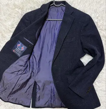 [컨디션 최상] MOON 트위드 테일러드 자켓 네이비