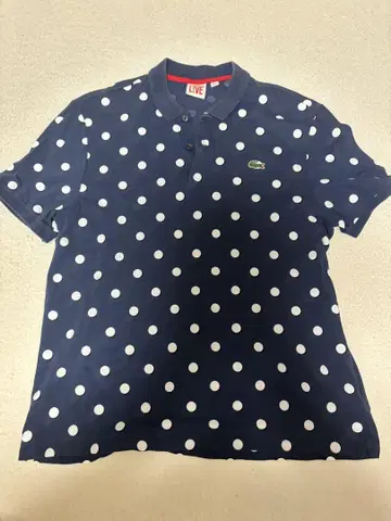 LACOSTE 도트 무늬 피케 셔츠