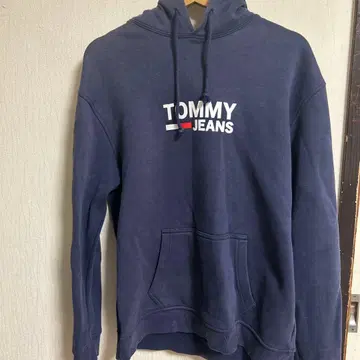 nettspend 착용 TOMMY JEANS 네이비 후드티 S