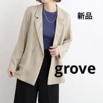 [ 새상품 ] grove 그로브 시어 더블 자켓 M