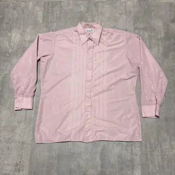 70s LUI 프랑스제 빈티지 긴팔 드레스 셔츠 빅 옷깃