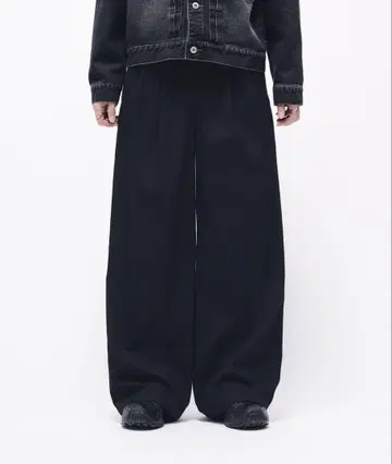 모듬 2턱 와이드 슬랙스 size M