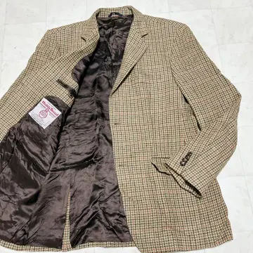 해리스 트위드 테일러드 자켓 하운드투스 싸개 버튼 빈티지