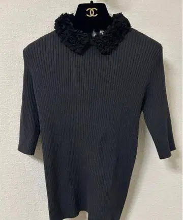 [ 새상품 ] UNITED ARROWS 레이디 플라워 튤 니트