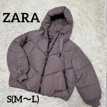 ZARA 자라 다운 자켓 아우터 블루종 핑크 베이지