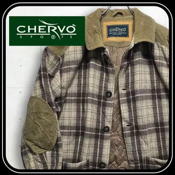 CHERVO 체크 무늬 자켓 빈티지