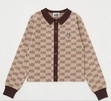 새상품급! XGIRL x Moussy 로고 긴팔 가디건