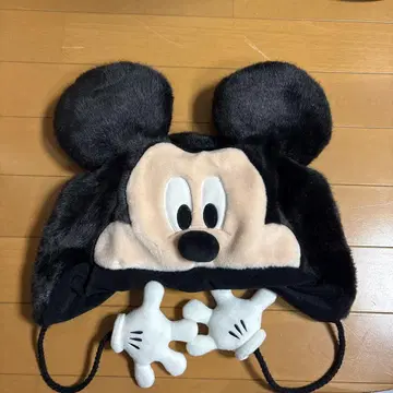 미키마우스 팬 캡 블랙
