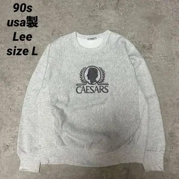90s usa Lee 리버스 위브 그레이 자수 카이사르